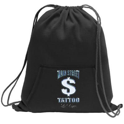 Main Street Tattoo Las Vegas Sweatshirt Cinch Pack Bag