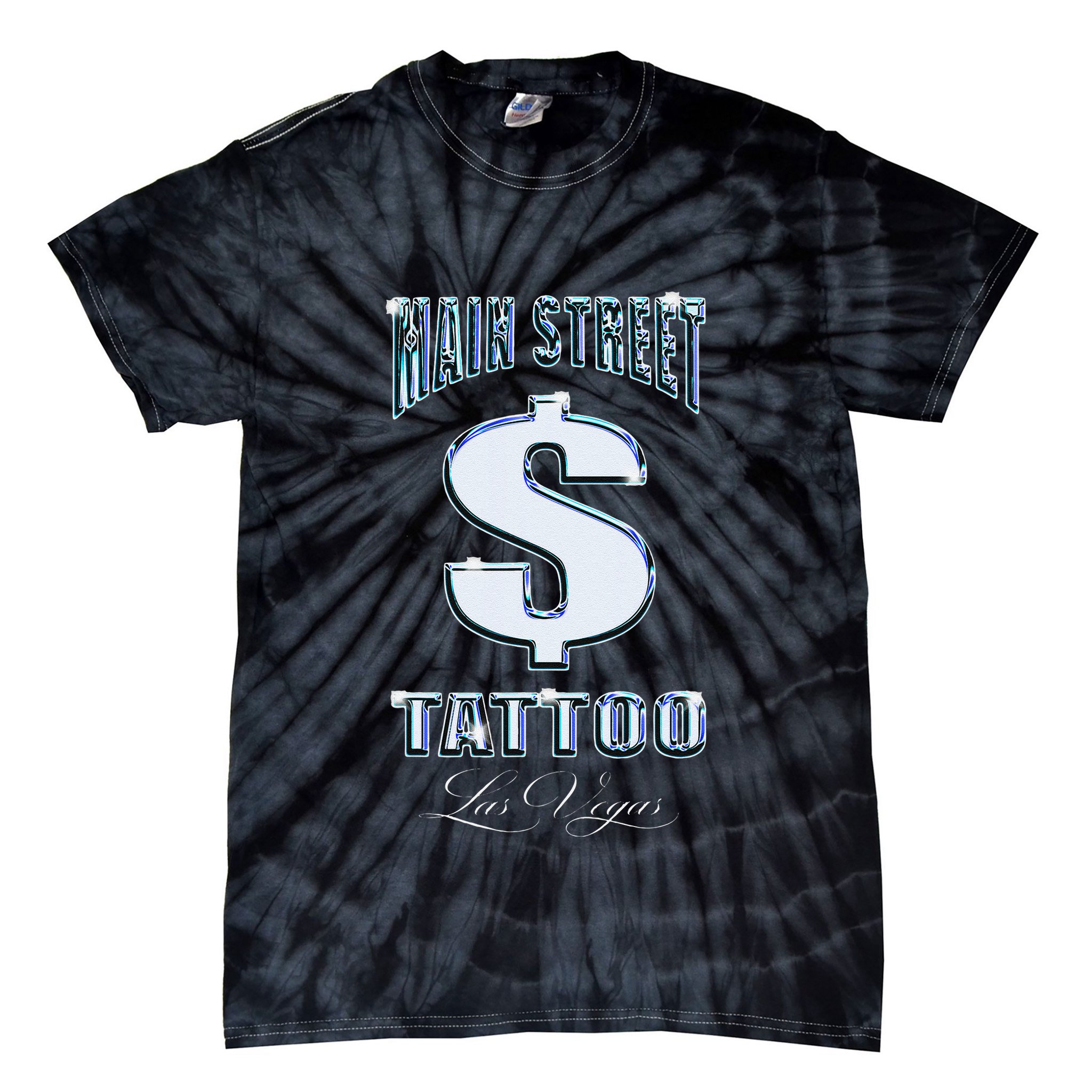 Main Street Tattoo Las Vegas Tie-Dye T-Shirt