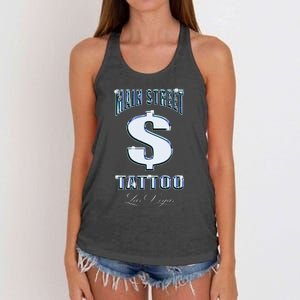 Main Street Tattoo Las Vegas Women's Knotted Racerback Tank