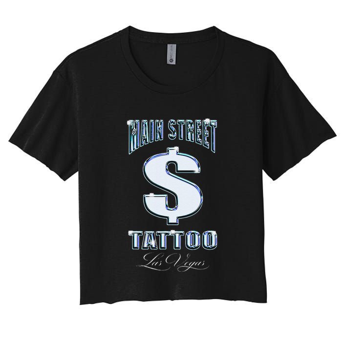 Main Street Tattoo Las Vegas Women's Crop Top Tee