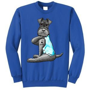 Miniature Schnauzer Tattoos I Love Dad Gift FatherS Day Gift Sweatshirt