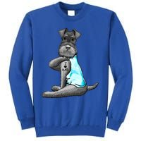 Miniature Schnauzer Tattoos I Love Dad Gift FatherS Day Gift Tall Sweatshirt