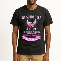 My Scars Tell A Story Breast Cancer Tall T-Shirt