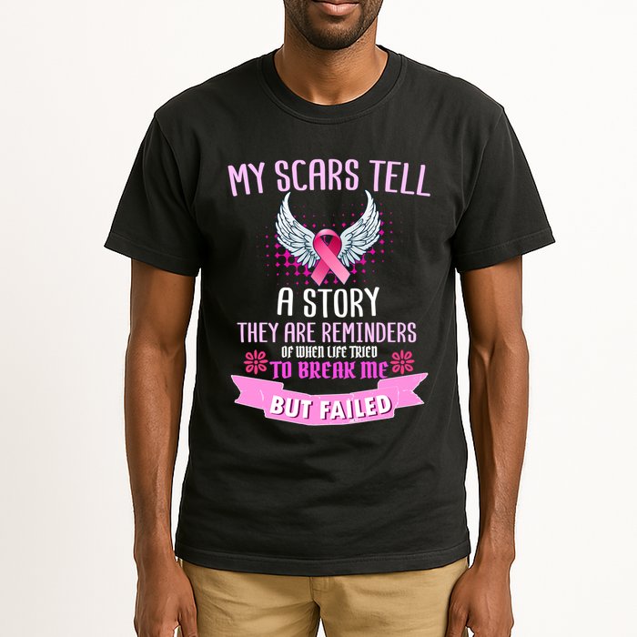 My Scars Tell A Story Breast Cancer Tall T-Shirt