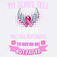 My Scars Tell A Story Breast Cancer Garment-Dyed Sweatshirt