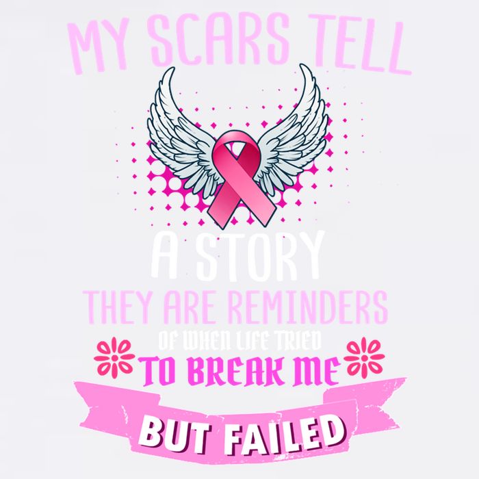My Scars Tell A Story Breast Cancer Garment-Dyed Sweatshirt