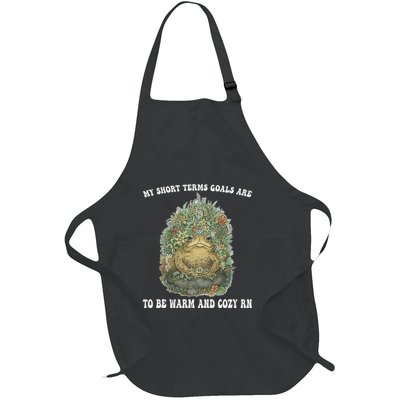 My Short Terms Goals Are To Be Warm And Cozy In Full-Length Apron With Pockets