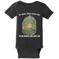 My Short Terms Goals Are To Be Warm And Cozy In Baby Bodysuit