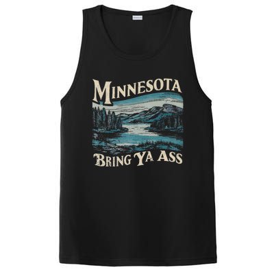 Minnesota Souvenir Travel Humor Bring Ya Ass PosiCharge Competitor Tank