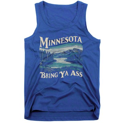 Minnesota Souvenir Travel Humor Bring Ya Ass Tank Top