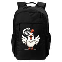 Moo Says The Chicken Comical Cow Chicken Fusion Graphic Daily Commute Backpack