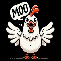 Moo Says The Chicken Comical Cow Chicken Fusion Graphic Daily Commute Backpack