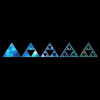 Math Sierpinski Triangles Fractal Geometry Mathematics Full-Length Apron With Pockets
