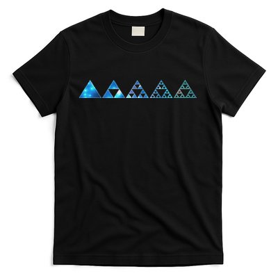 Math Sierpinski Triangles Fractal Geometry Mathematics T-Shirt
