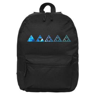 Math Sierpinski Triangles Fractal Geometry Mathematics 16 in Basic Backpack