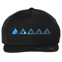 Math Sierpinski Triangles Fractal Geometry Mathematics Wool Snapback Cap