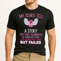 My Scars Tell A Story Breast Cancer Survivor Quote Performance Shirt