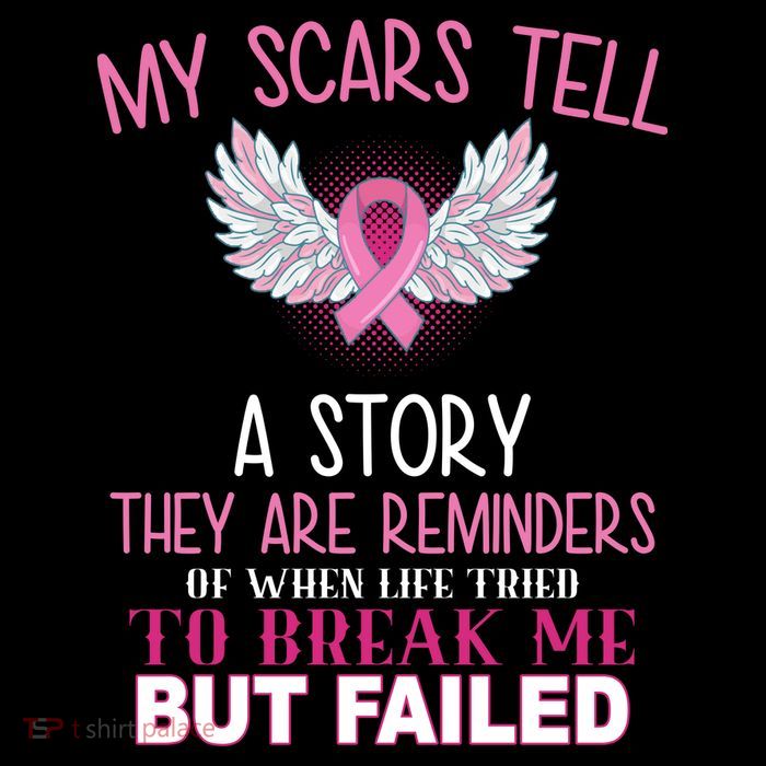 My Scars Tell A Story Breast Cancer Survivor Quote Premium T-Shirt