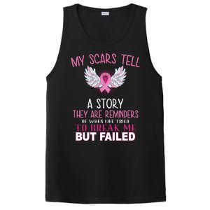 My Scars Tell A Story Breast Cancer Survivor Quote PosiCharge Competitor Tank