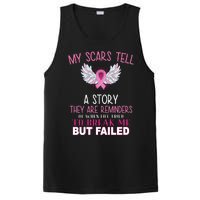 My Scars Tell A Story Breast Cancer Survivor Quote PosiCharge Competitor Tank