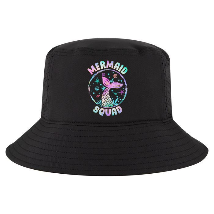 Mermaid Squad Themed Birthday Party Mermaids Family Matching Cool Comfort Performance Bucket Hat