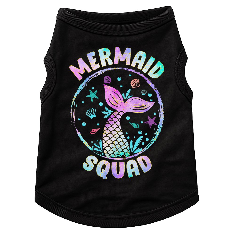 Mermaid Squad Themed Birthday Party Mermaids Family Matching Doggie Tank