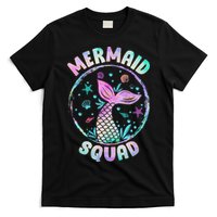 Mermaid Squad Themed Birthday Party Mermaids Family Matching T-Shirt