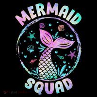 Mermaid Squad Themed Birthday Party Mermaids Family Matching Tall T-Shirt