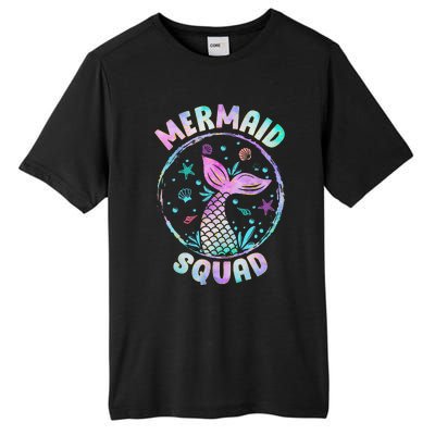 Mermaid Squad Themed Birthday Party Mermaids Family Matching Tall Fusion ChromaSoft Performance T-Shirt