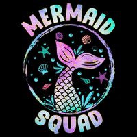 Mermaid Squad Themed Birthday Party Mermaids Family Matching 16 in Basic Backpack