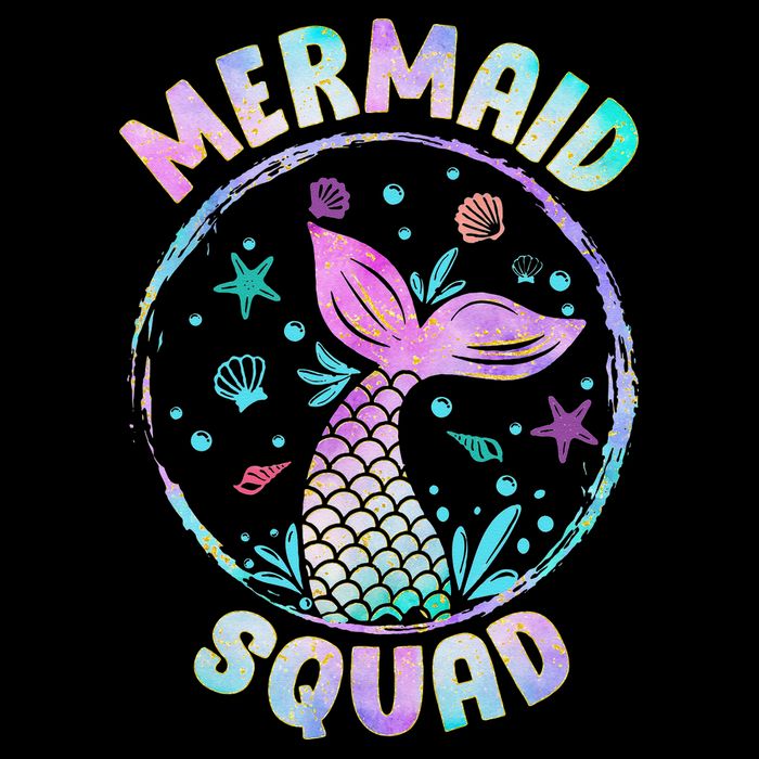 Mermaid Squad Themed Birthday Party Mermaids Family Matching 16 in Basic Backpack
