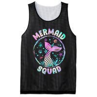 Mermaid Squad Themed Birthday Party Mermaids Family Matching Mesh Reversible Basketball Jersey Tank
