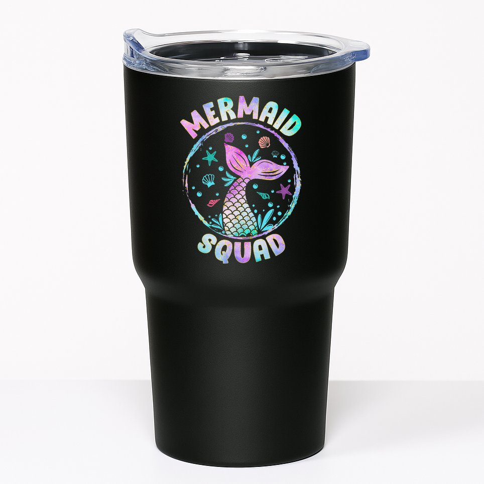 Mermaid Squad Themed Birthday Party Mermaids Family Matching Tumbler