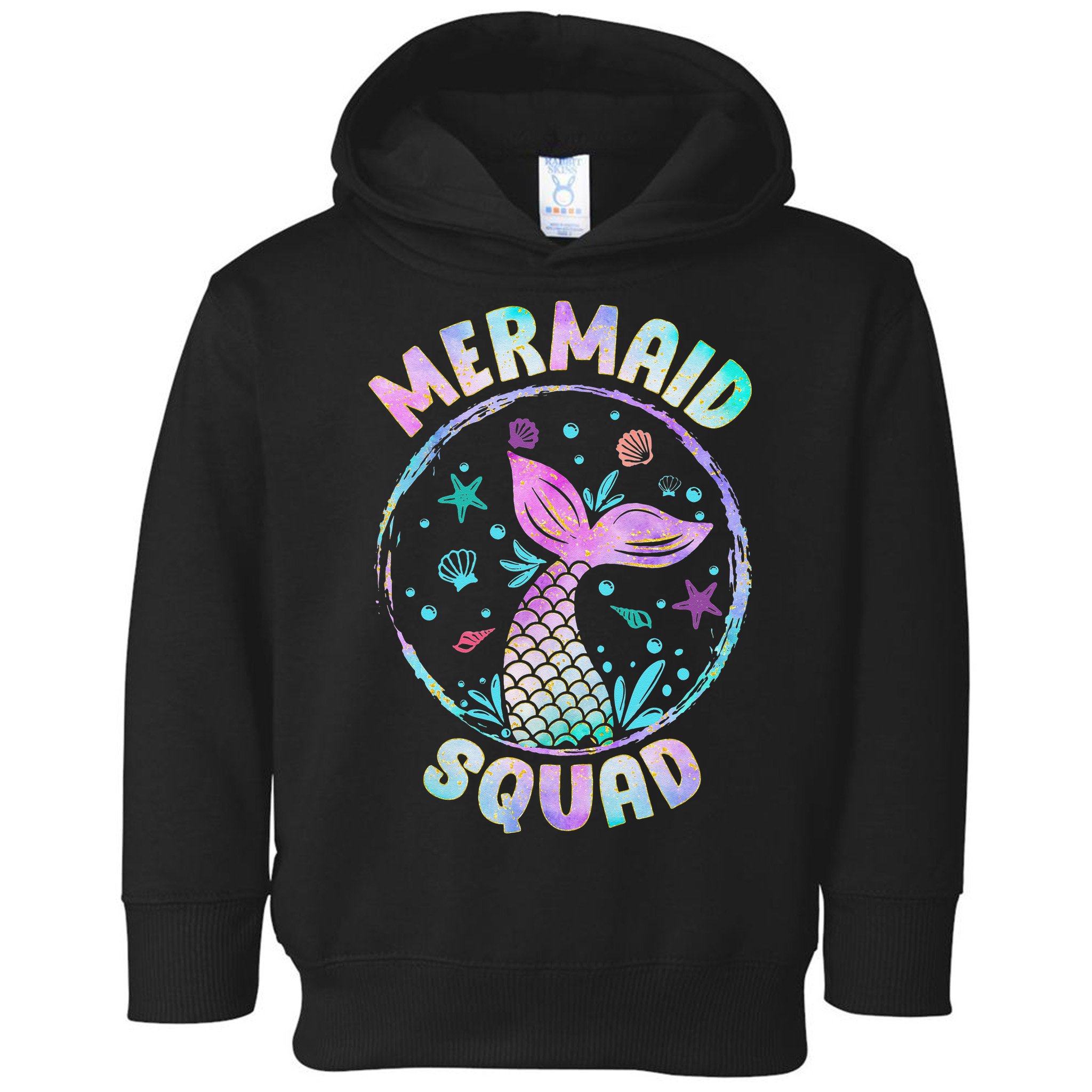 Mermaid Squad Themed Birthday Party Mermaids Family Matching Toddler Hoodie