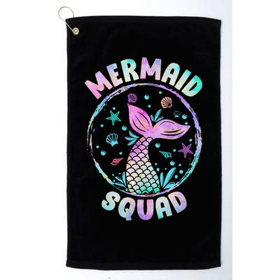 Mermaid Squad Themed Birthday Party Mermaids Family Matching Golf Towel