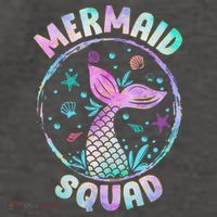 Mermaid Squad Themed Birthday Party Mermaids Family Matching Vector Backpack