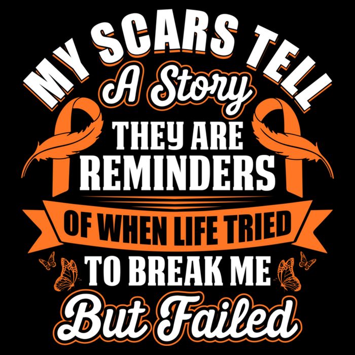 My Scars Tell A Story Kidney Cancer Ribbon Awareness Cool Gift Cooling Performance Crew T-Shirt