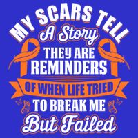 My Scars Tell A Story Kidney Cancer Ribbon Awareness Cool Gift Button