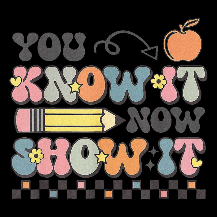 Motivational State Testing Test Day You Know It Now Show It Daily Commute Backpack
