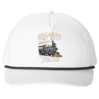 Model Steam Train Cute Gift Locomotive Trainspotting Meaningful Gift Snapback Five-Panel Rope Hat