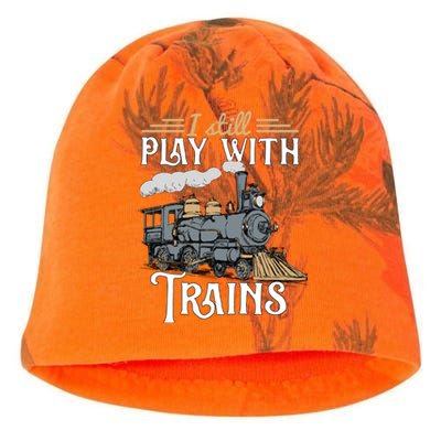 Model Steam Train Cute Gift Locomotive Trainspotting Meaningful Gift Kati - Camo Knit Beanie