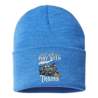 Model Steam Train Cute Gift Locomotive Trainspotting Meaningful Gift Sustainable Knit Beanie