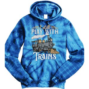 Model Steam Train Cute Gift Locomotive Trainspotting Meaningful Gift Tie Dye Hoodie