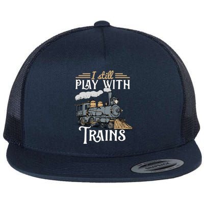 Model Steam Train Cute Gift Locomotive Trainspotting Meaningful Gift Flat Bill Trucker Hat