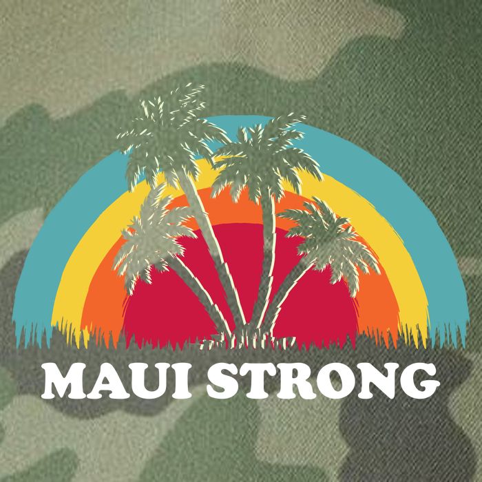 Maui Strong Tropical Hawaii Wildfire Legacy Tie Dye Trucker Hat