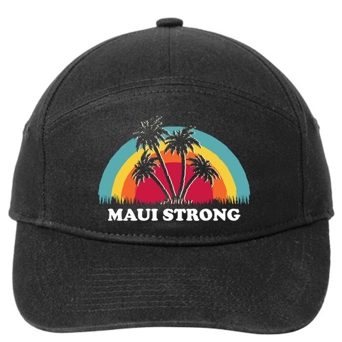 Maui Strong Tropical Hawaii Wildfire 7-Panel Snapback Hat