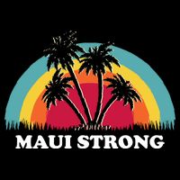 Maui Strong Tropical Hawaii Wildfire 7-Panel Snapback Hat
