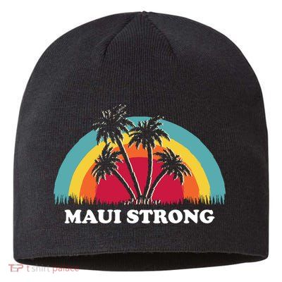 Maui Strong Tropical Hawaii Wildfire Sustainable Beanie