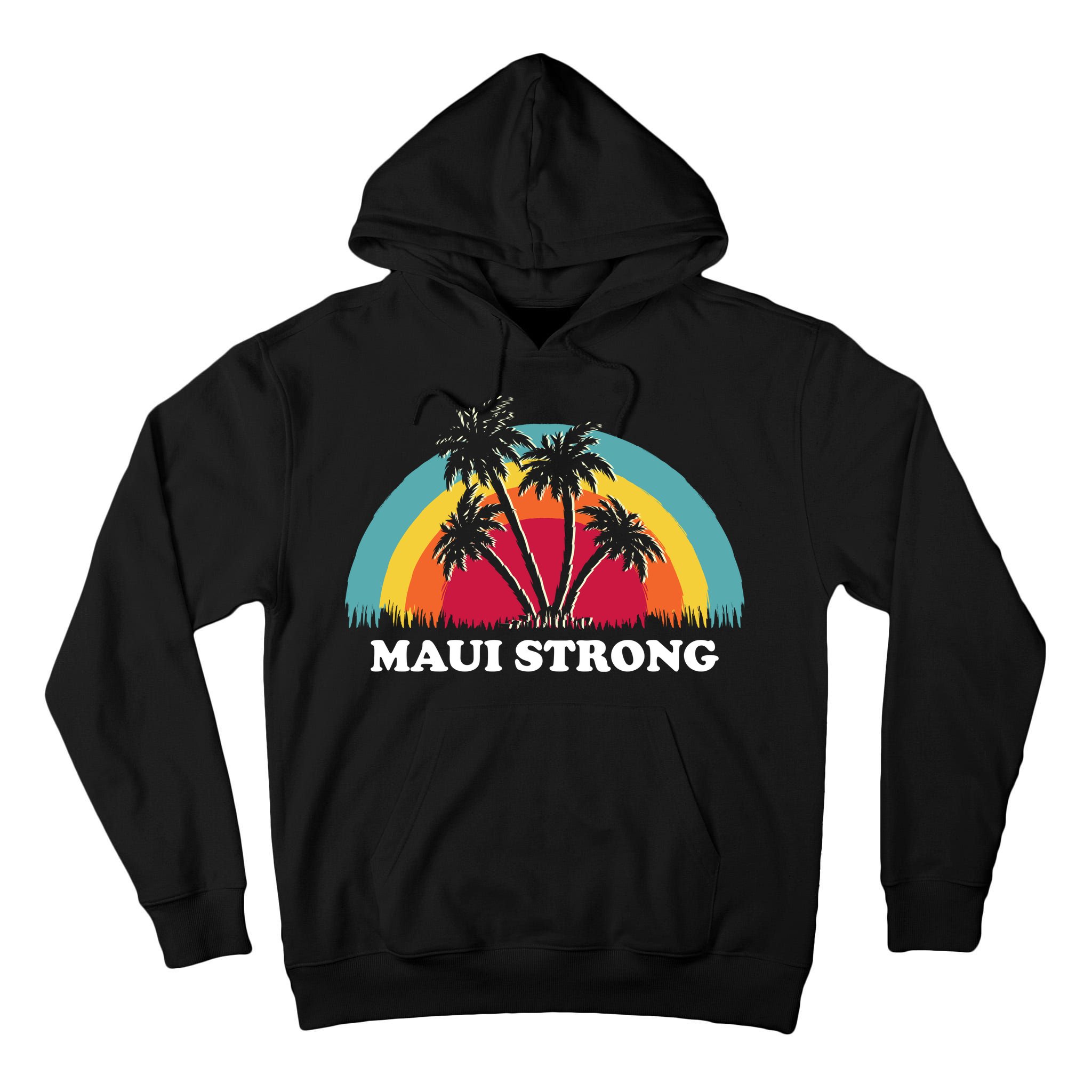 Maui Strong Tropical Hawaii Wildfire Tall Hoodie