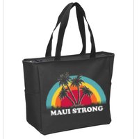 Maui Strong Tropical Hawaii Wildfire Zip Tote Bag